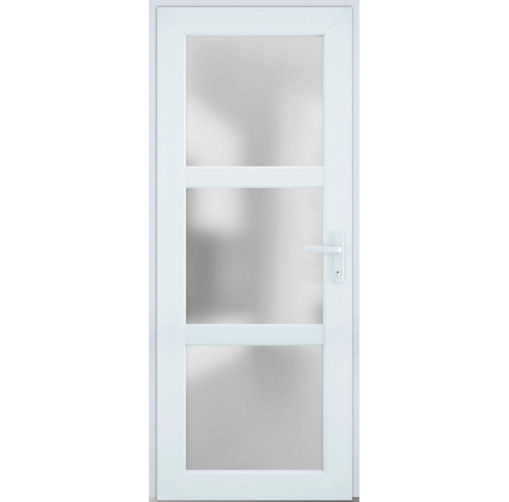 Exterior Prehungdoor Manux 8552 White Silk