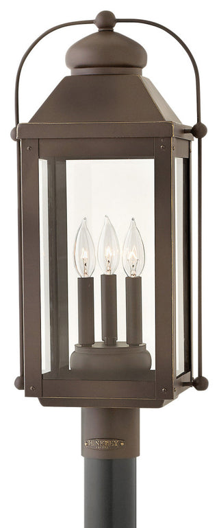 Hinkley Lighting 1851 Anchorage 120v 3 Light 24.25" Tall Heritage - Light Oiled