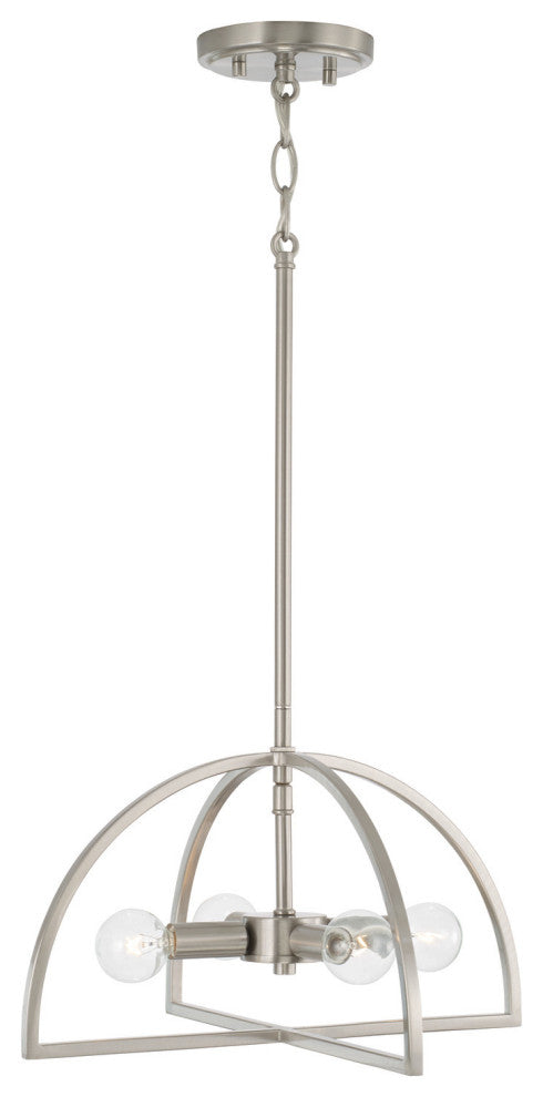 Capital Lighting 248841 Lawson 4 Light 15"W Semi-Flush Ceiling - Matte Black