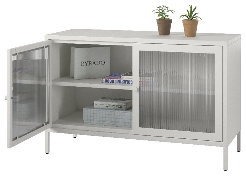 Systembuild Evolution Ashbury Heights 2 Door Storage Cabinet in White