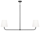 Capital Lighting 849421 Brody 2 Light 50"W Linear Chandelier - Matte Black