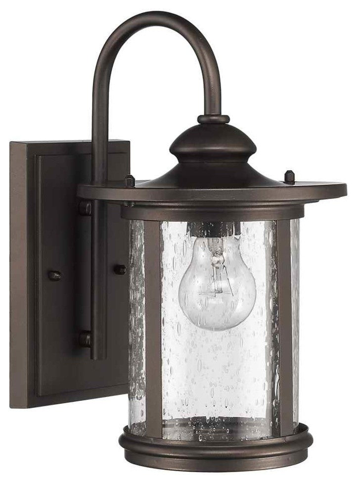 Cole Transitional 1-Light Rubbed Bronze Outdoor Wall Sconce