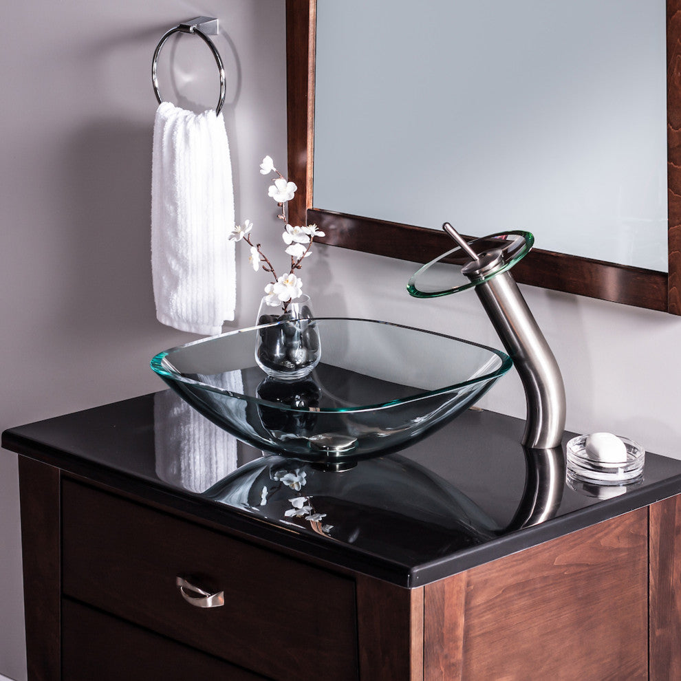 Piazza Glass Vessel Sink