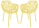 LeisureMod Modern Devon Aluminum Chair, Set of 2