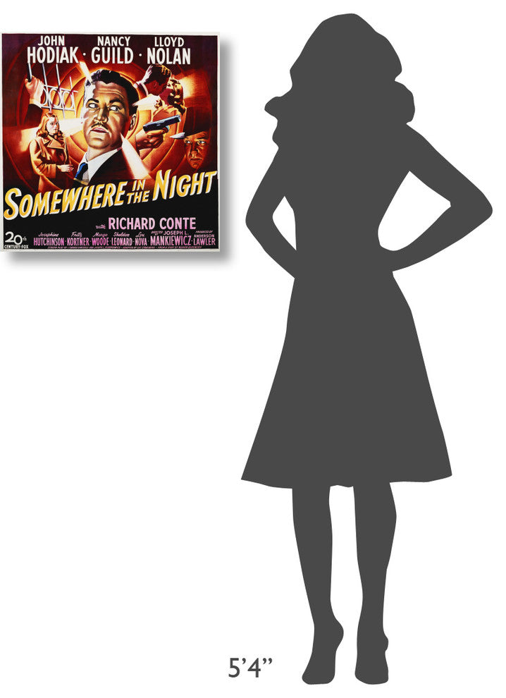 "Somewhere In The Night" Canvas Giclee by Hollywood Photo Archive, 22"x22"