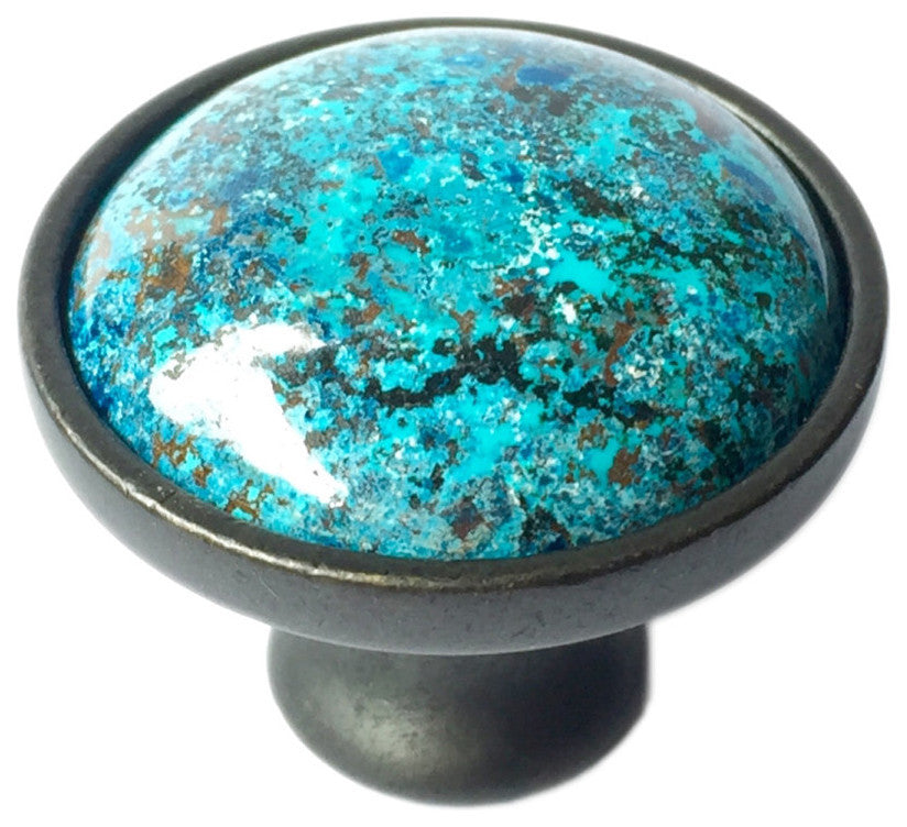 Chrysocolla Stone Knob