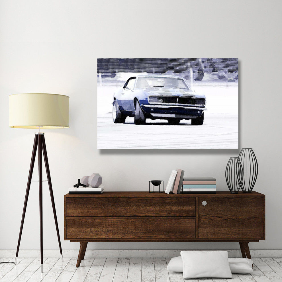 "1968 Chevy Camaro Watercolor" Fine Art Print