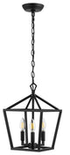 Pagoda Lantern Metal LED Pendant, Oil Rubbed Bronze, Width: 10"