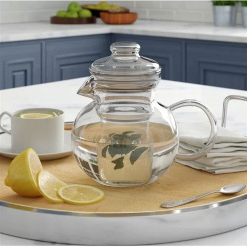 and Safe Teapot With Glass Tea Infuser
