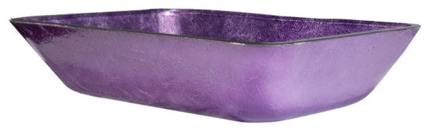 Eden Bath EB_GS78 Rectangular Purple Foil Glass Vessel Sink