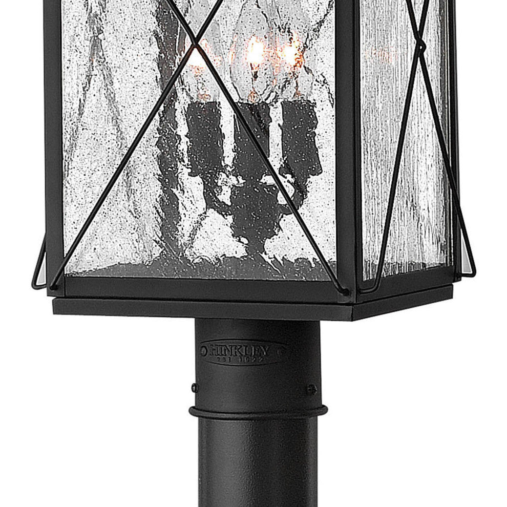 Hinkley York Large Post Top Or Pier Mount Lantern, Black