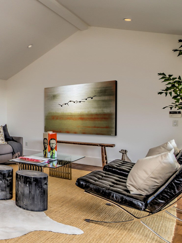 "Sun Flight" Print on Brushed Aluminum, 60"x40"