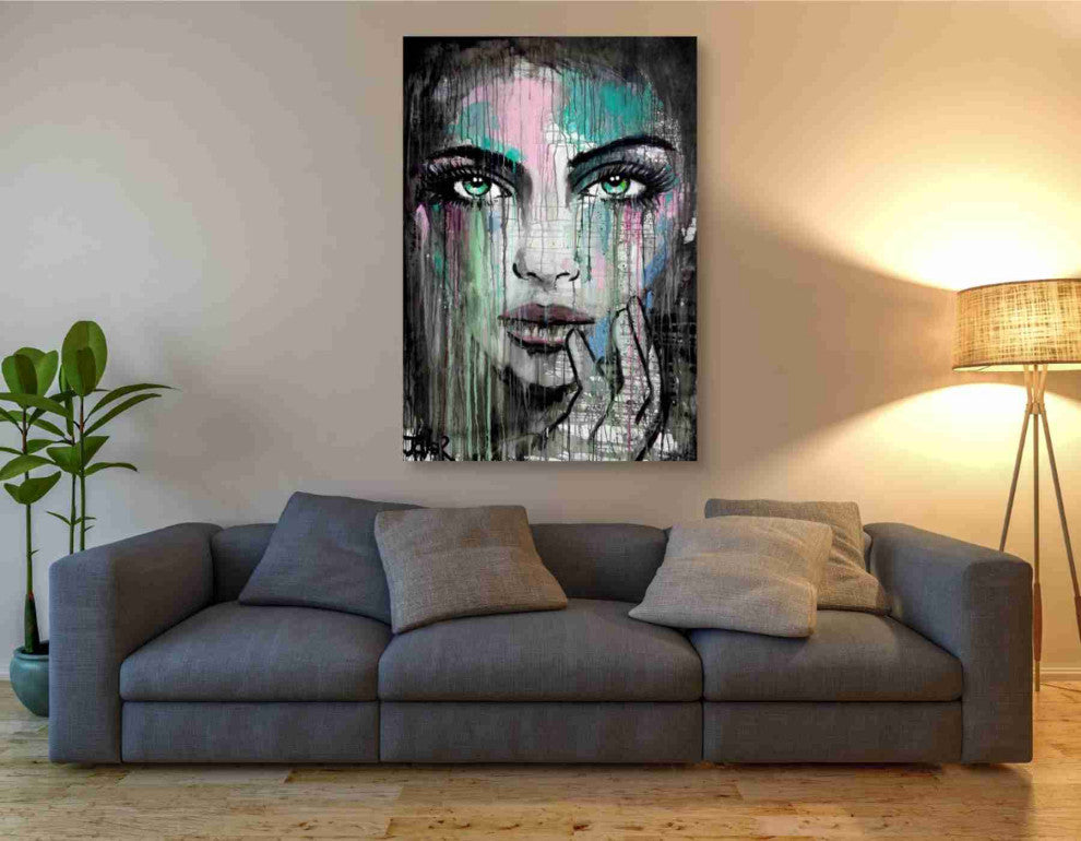 Epic Graffiti "New Muse" by Loui Jover, Giclee Canvas Wall Art, 40"x60"