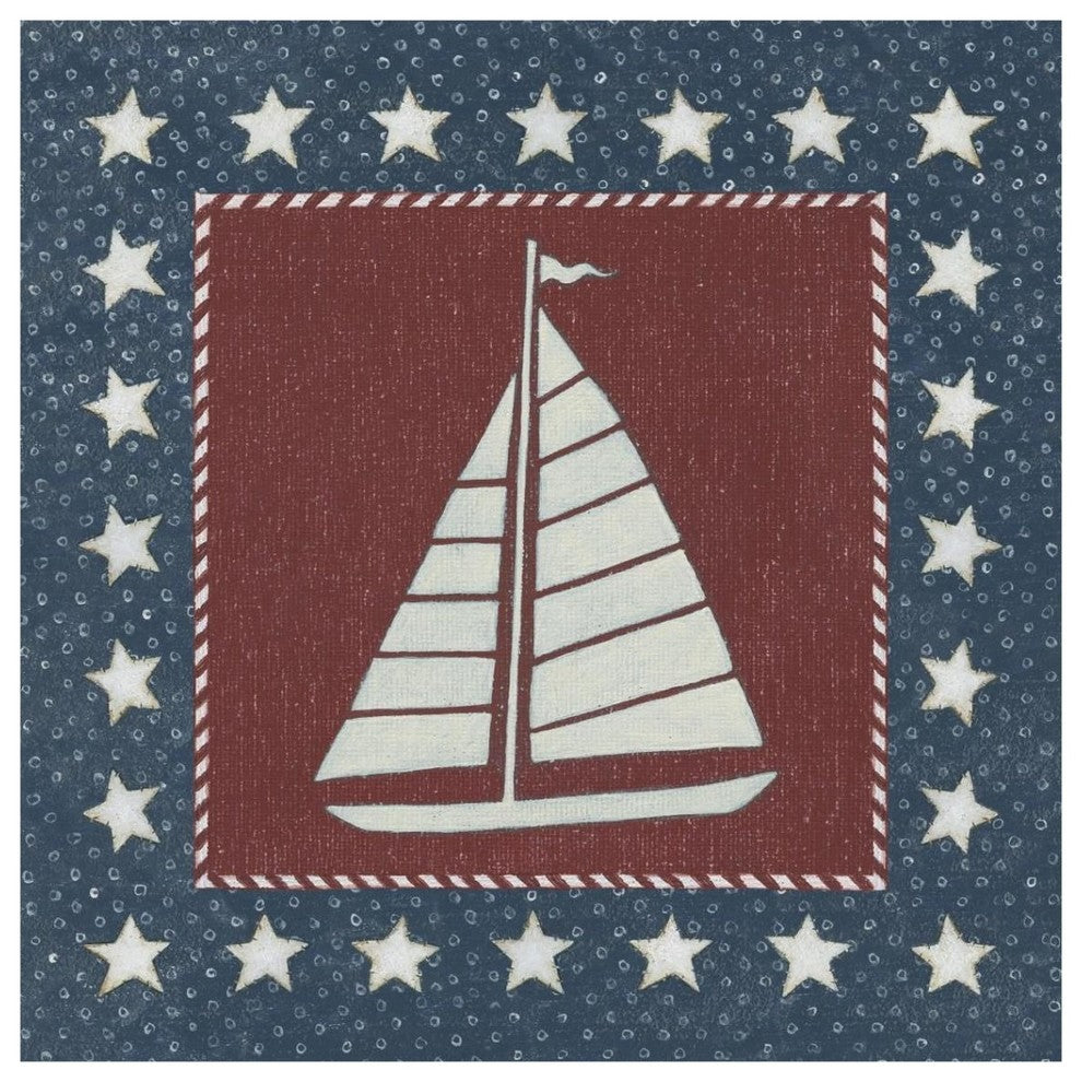 "Coastal Americana I" Digital Paper Print by David Carter Brown, 38"x38"