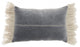 14" X 22" Steel Blue Pillow With Tassels Edges