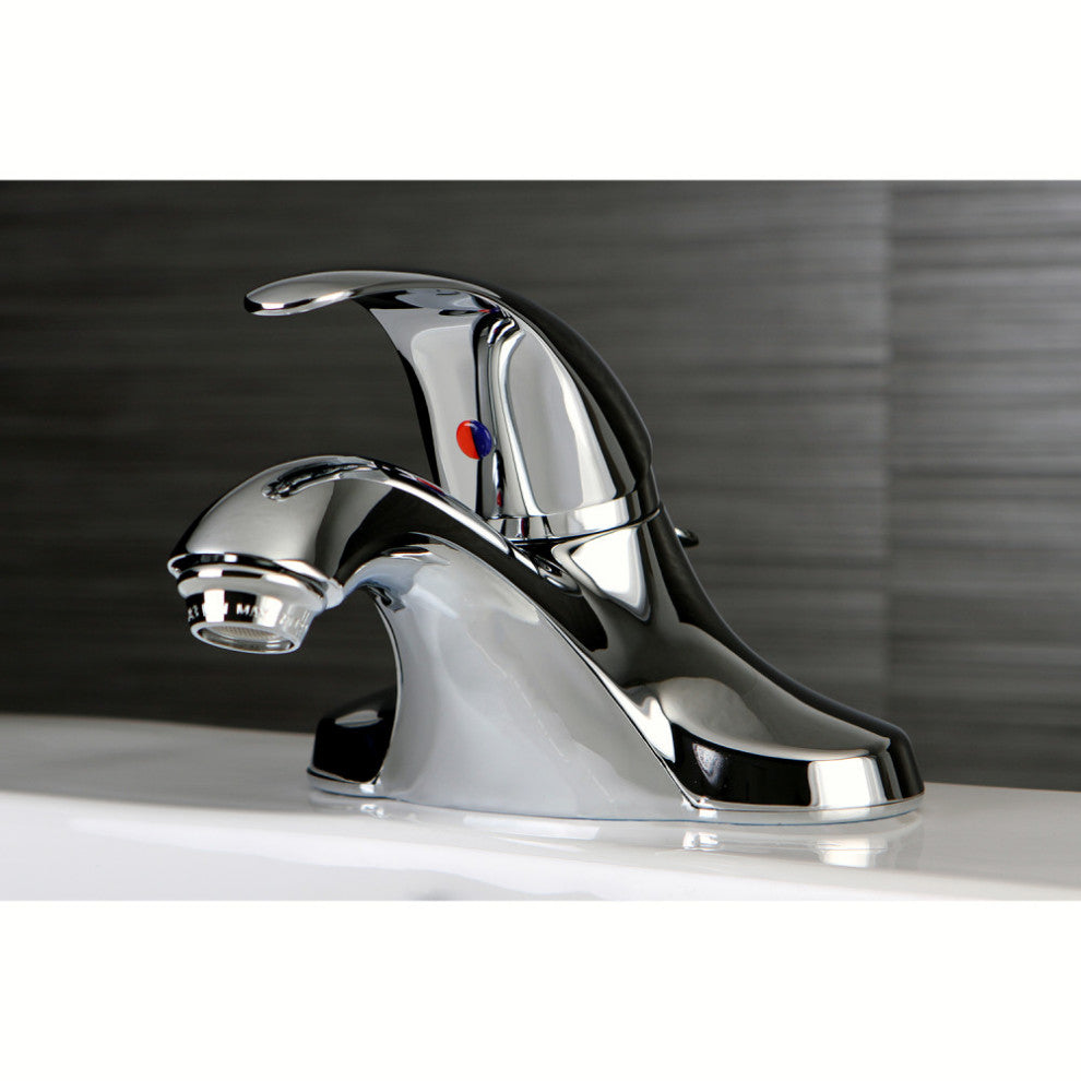 Kingston Brass Single-Handle 4" Centerset Bathroom Faucet, Polished Chrome