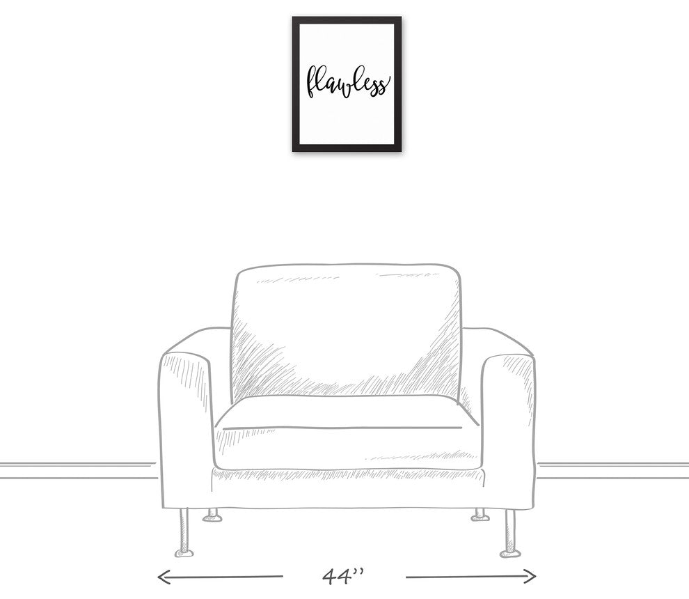 Flawless 11x14 Black Framed Canvas