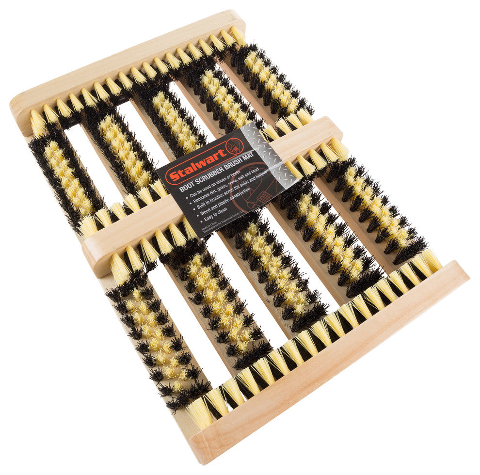 Boot And Shoe Cleaner Scrubber Brush Scraper Mat By Stalwart