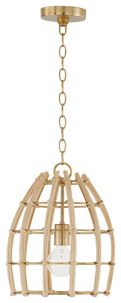 Capital Lighting, 344111MA, 12"Wx14.5"H 1-Light Small Pendant