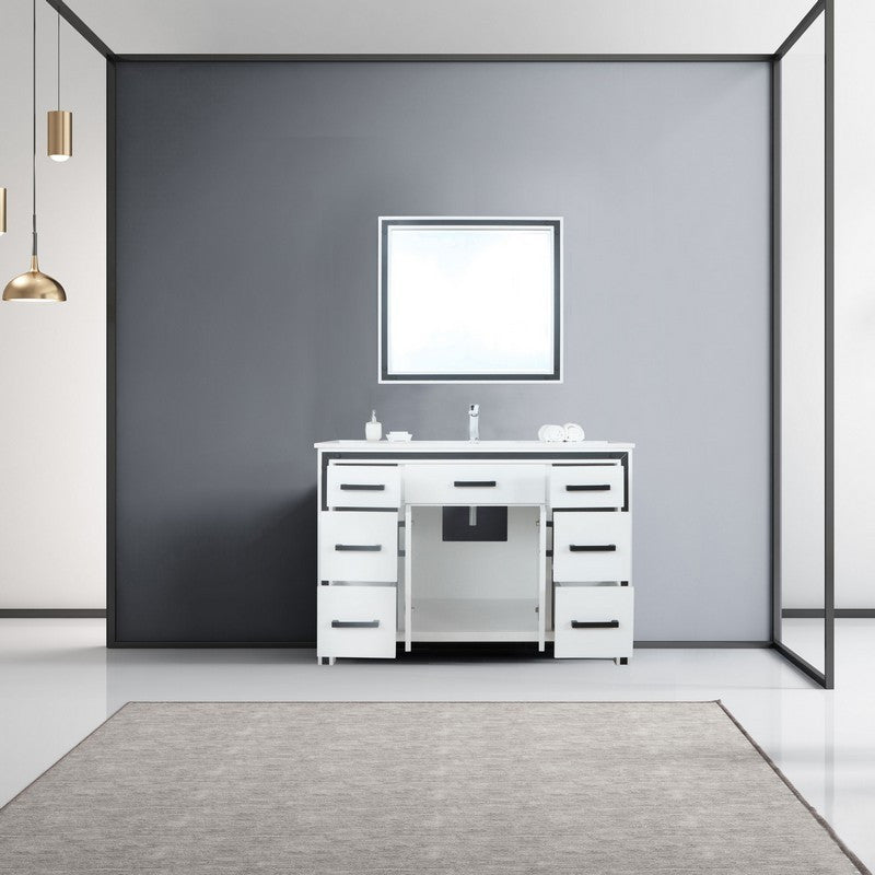 Ziva Transitional White 48" Single Vanity Set