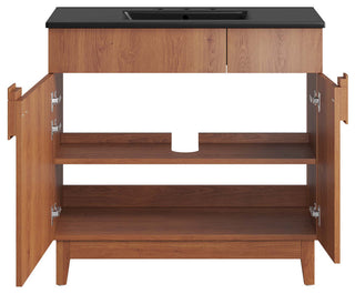 Miles 36" Bathroom Vanity - Black Walnut