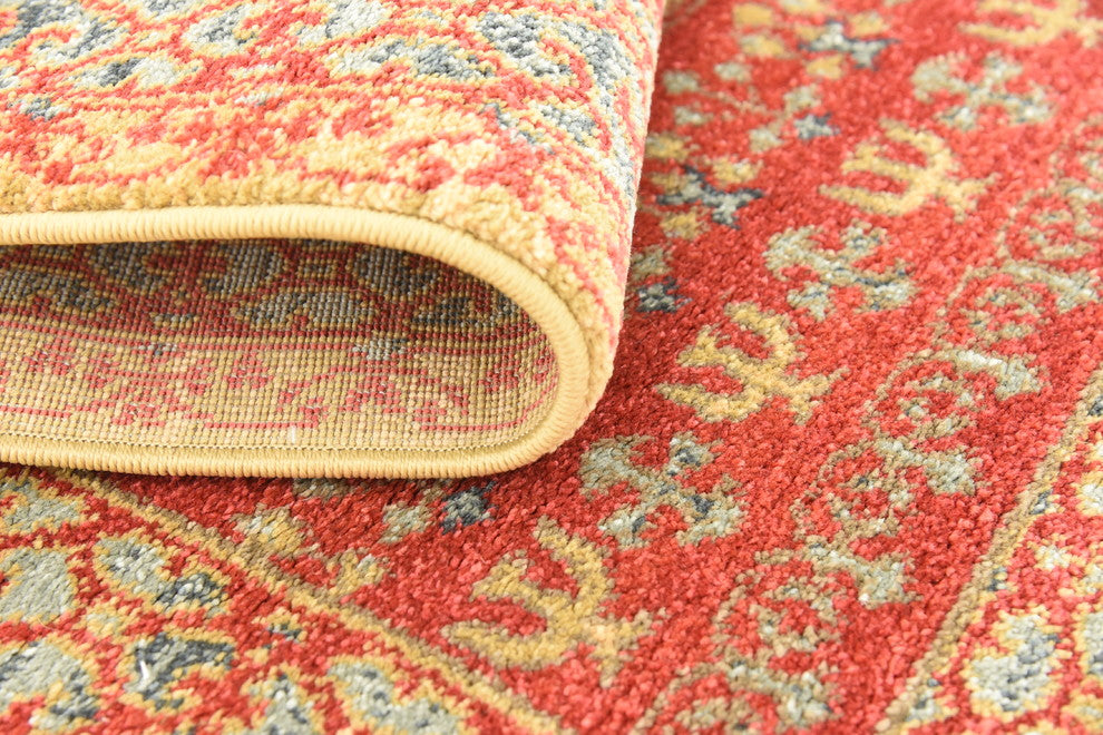 Unique Loom Red Quincy Palace 3' 3 x 5' 3 Area Rug