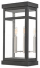 2 Light Outdoor Wall Lantern, Black