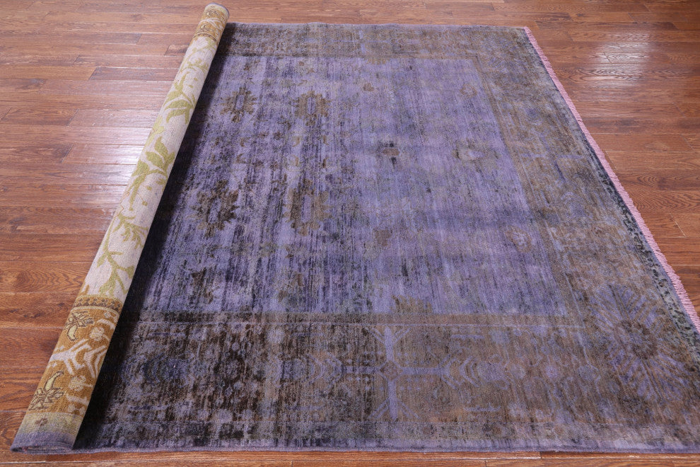 8' 1" X 9' 10" Full Pile Overdyed Hand Knotted Rug - WR1430