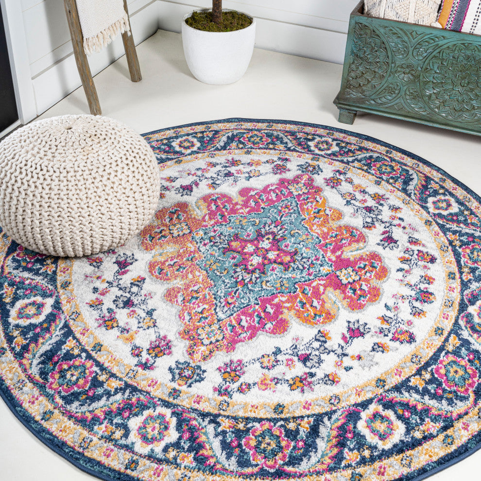 Bohemian FLAIR Boho Vintage Medallion Area Rug