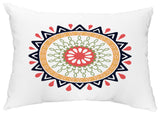 Mod 14"x20" Decorative Abstract Outdoor Throw Pillow, Navy Blue