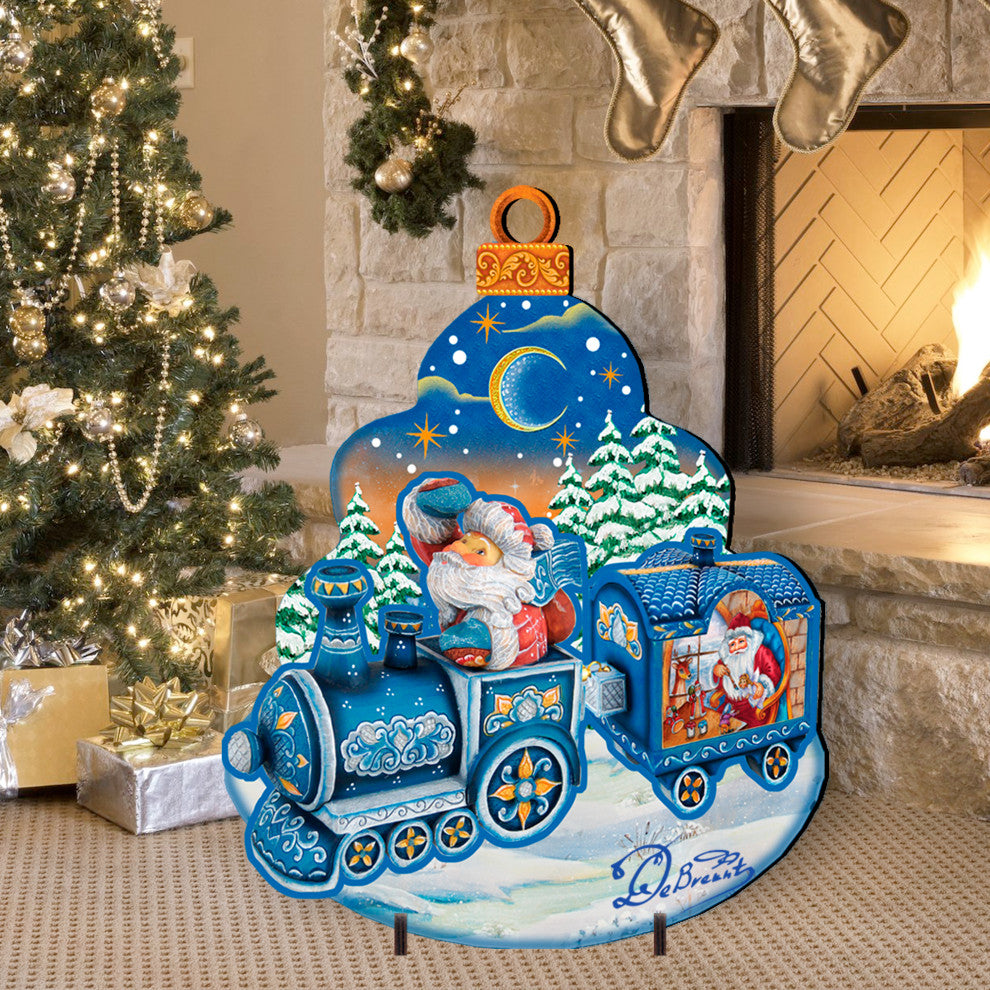 Santa''s Arriva Free Standing  Garden Decor