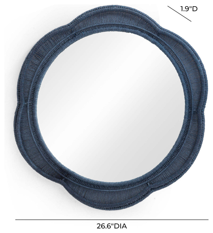 Zeva Wall Mirror, Blue