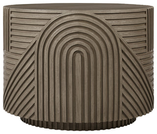Serenity Textured Round Drum Table