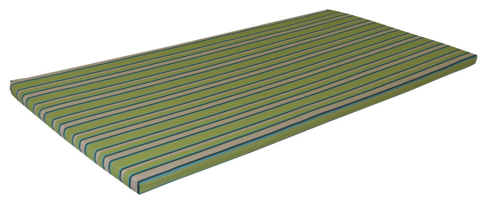 Swing Bed Cushion, Lime Stripe, 75 Inch, 2" Thick