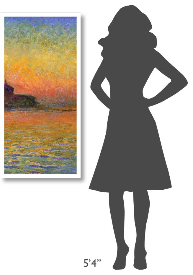 "Twilight Venice (center)" Digital Paper Print by Claude Monet, 20"x42"