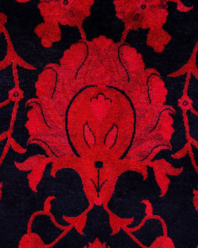 Overdyed, One-of-a-Kind Hand-Knotted Area Rug Pink, 8'3"x10'1"