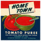 "Home Town Brand Tomato Puree" Digital Paper Print by Retrolabel, 42"x42"