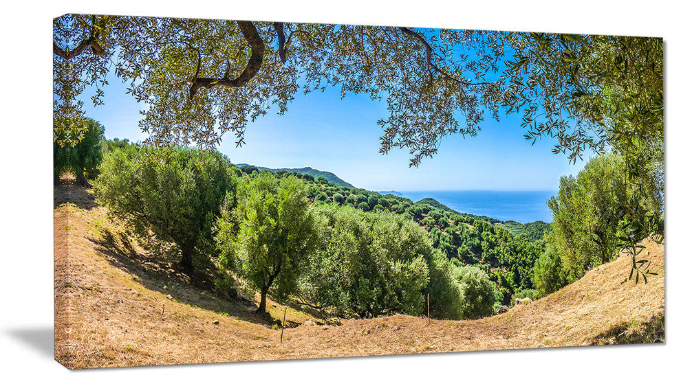 Cilentan Coast Campania Italy, Landscape Canvas Art Print, 40x20
