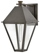 Hinkley Endsley Large Wall Mount Lantern, Blackened Brass