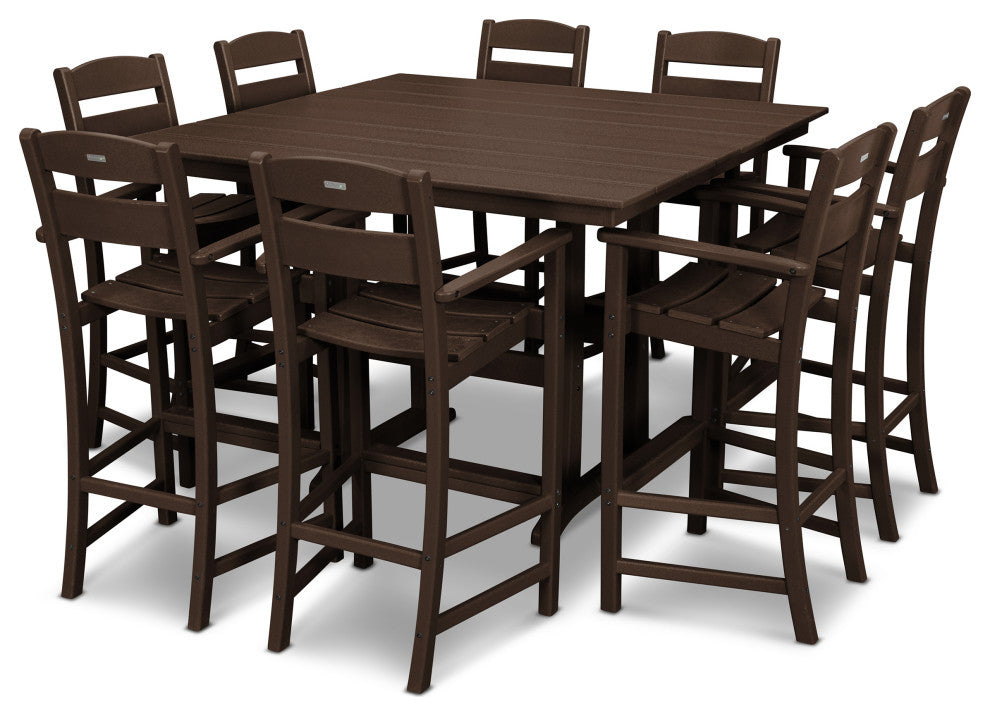 Ivy Terrace Classics 9-Piece Bar Set, Mahogany