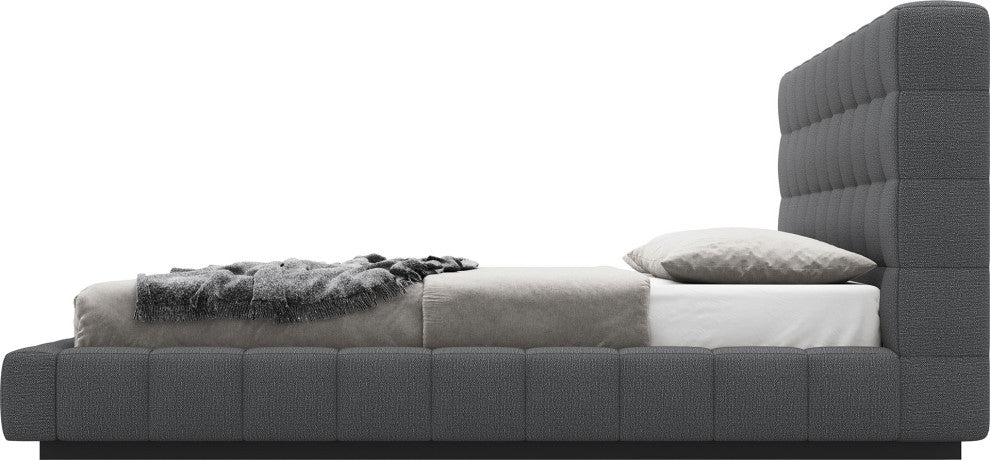 Thompson Bed, Carbon Gray Fabric, Full