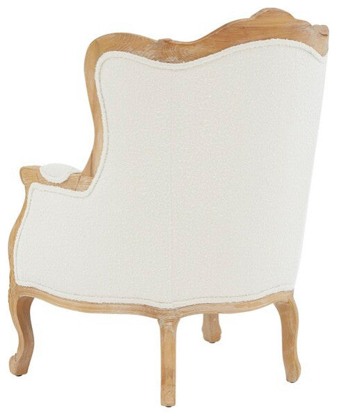 Safavieh Fallon Wing Chair Ivory