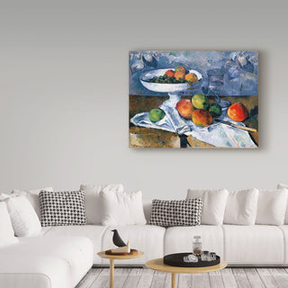 Paul Cezanne 'Still Life With Fruit Dish' Canvas Art, 24"x18"