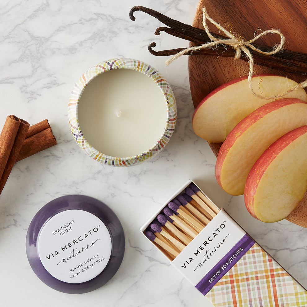 3.5Oz Autunno Candle - Sparkling Cider