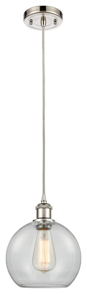 Innovations Lighting 516-1P-PN-G122-8-LED Athens 1 Light 8" Mini Pendant