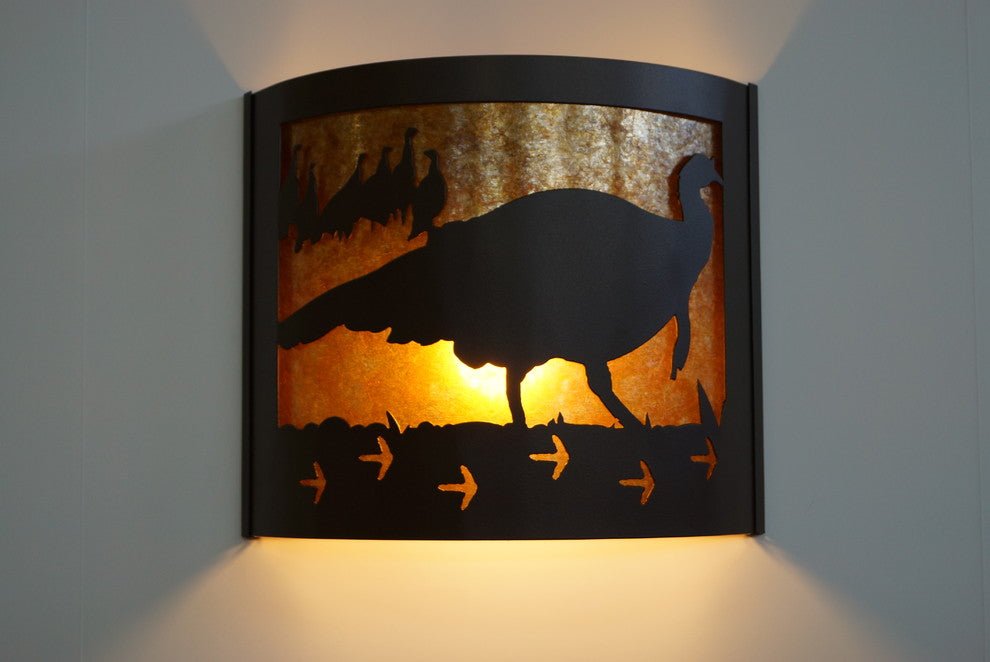 Turkey Decorative Sconce, Facing Left, 14"