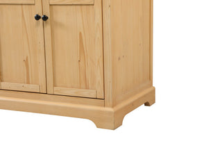 Home Living 22" Farmhouse Natural Wood-Light Bathroom Vanity