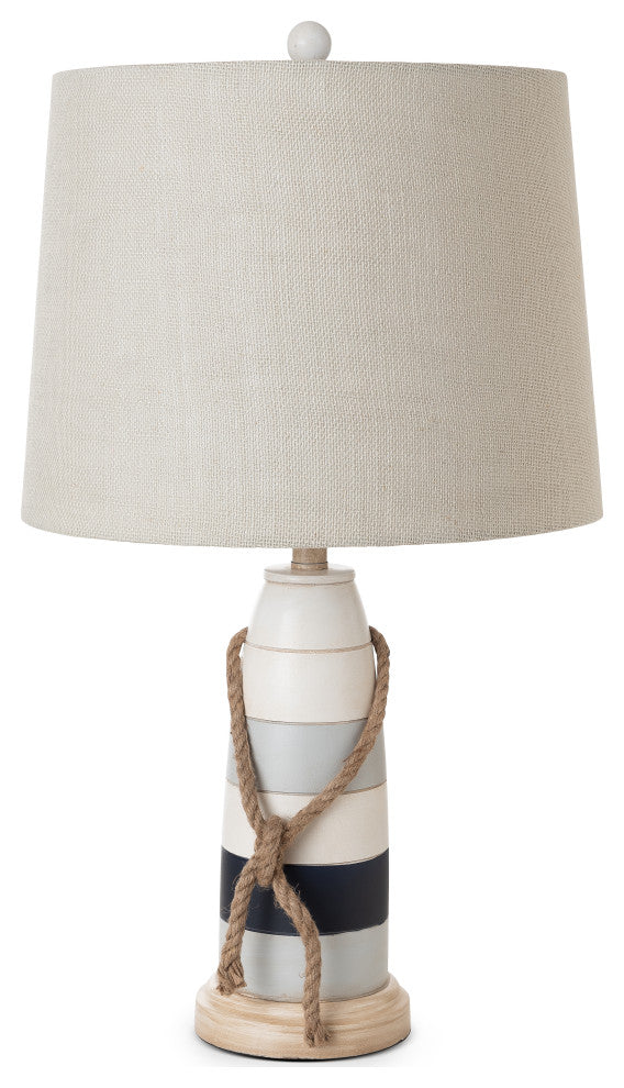 Buoy 27" Poly Coastal Table Lamp, Tri-color, Set of 2