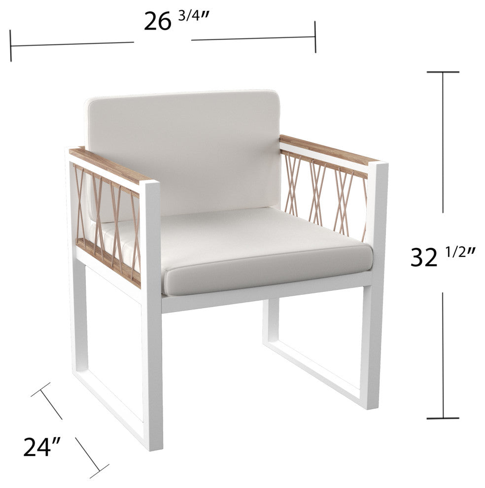 Barton Cushioned Outdoor Chairs 2-Piece Set