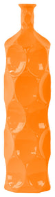 Ceramic Round Bottle Vase, Orange, Large